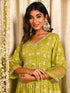MULMUL GUL-FAREEHA GATHERED KURTA & PANT SET MULMUL GUL-FAREEHA GATHERED KURTA & PANT SET
